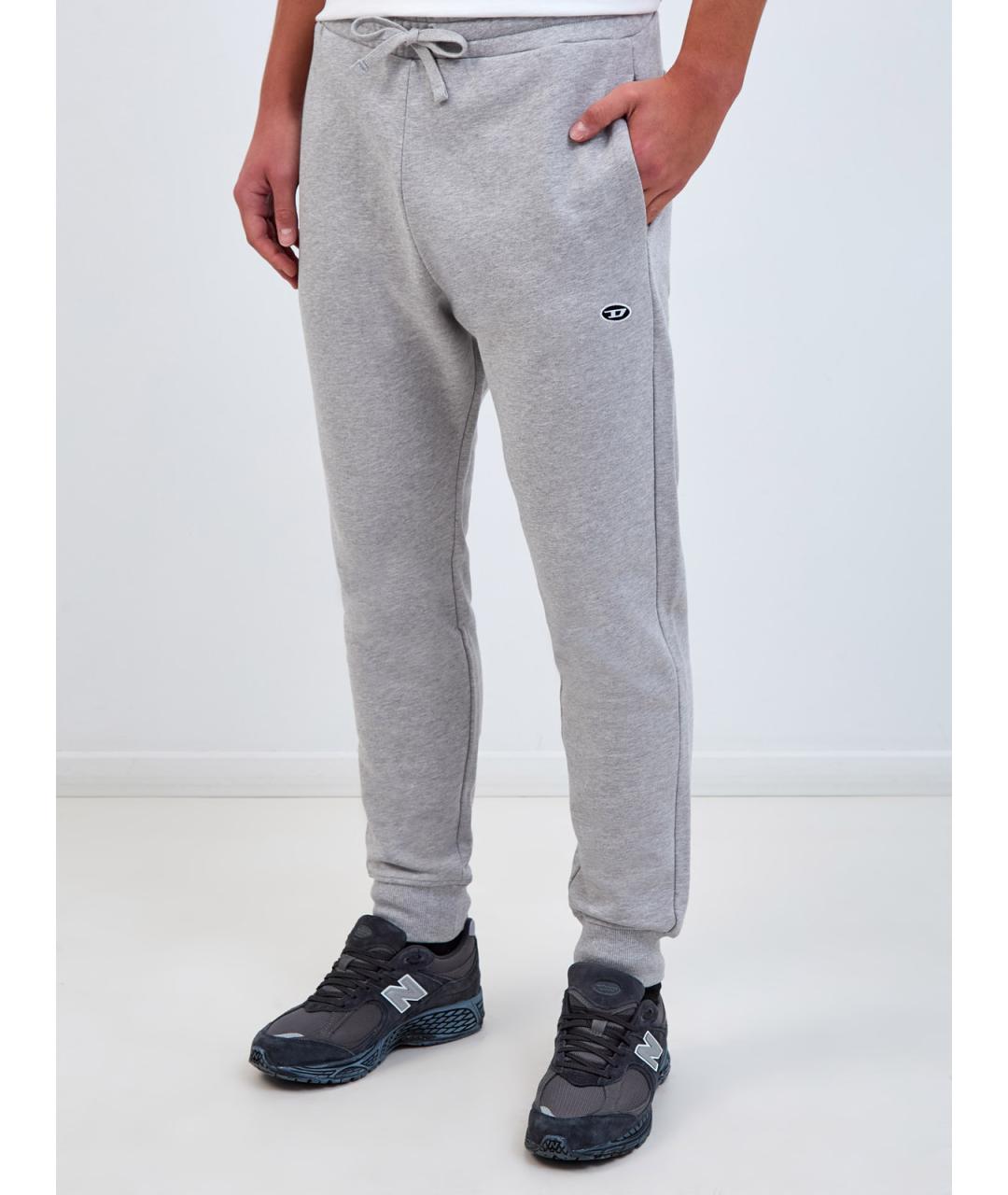 DIESEL Серые хлопковые повседневные брюки, фото 3