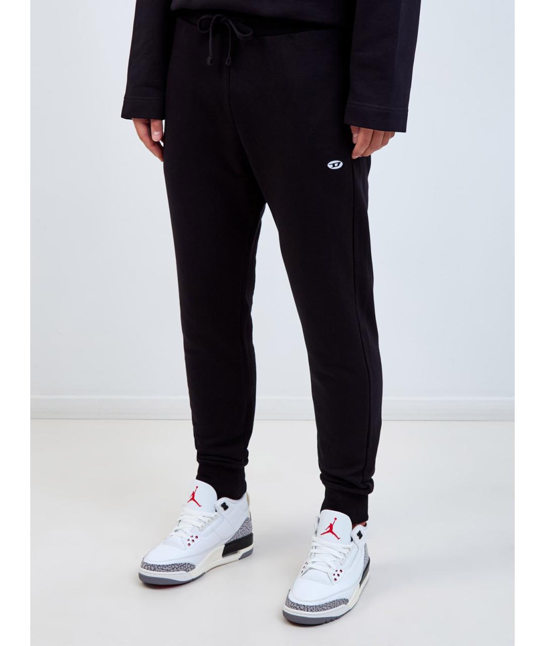 DIESEL Черные хлопковые повседневные брюки, фото 3