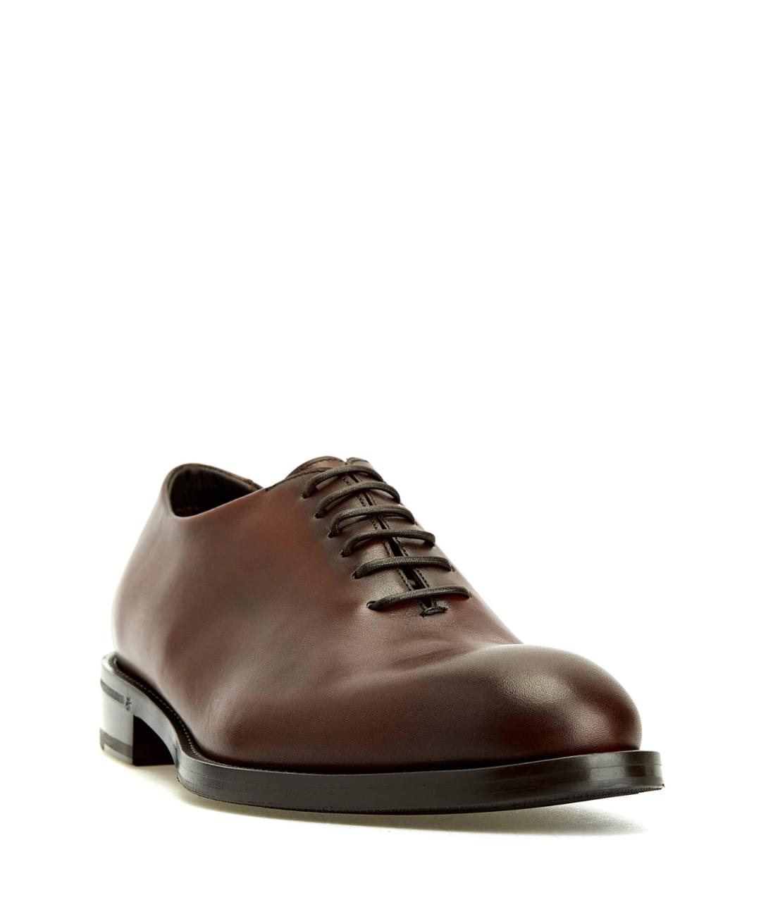 CANALI Коричневые кожаные туфли, фото 3