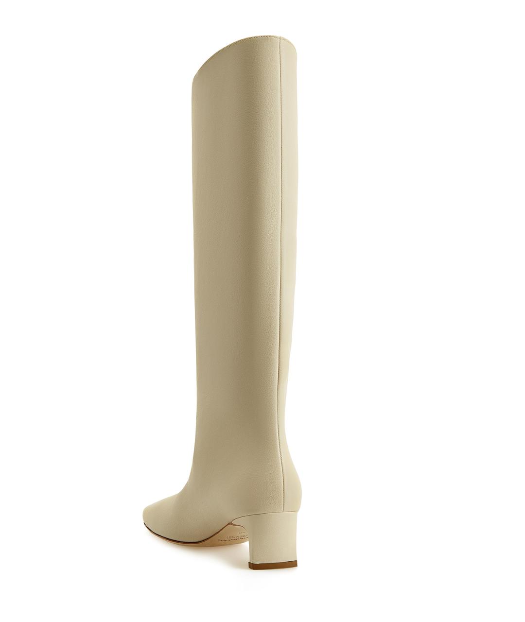 GENTRY PORTOFINO Бежевые кожаные сапоги, фото 3