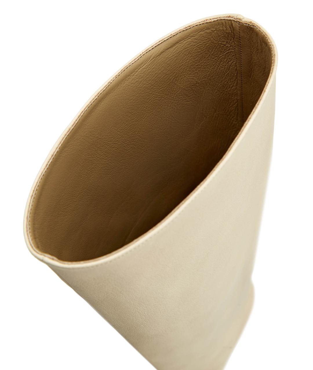 GENTRY PORTOFINO Бежевые кожаные сапоги, фото 5