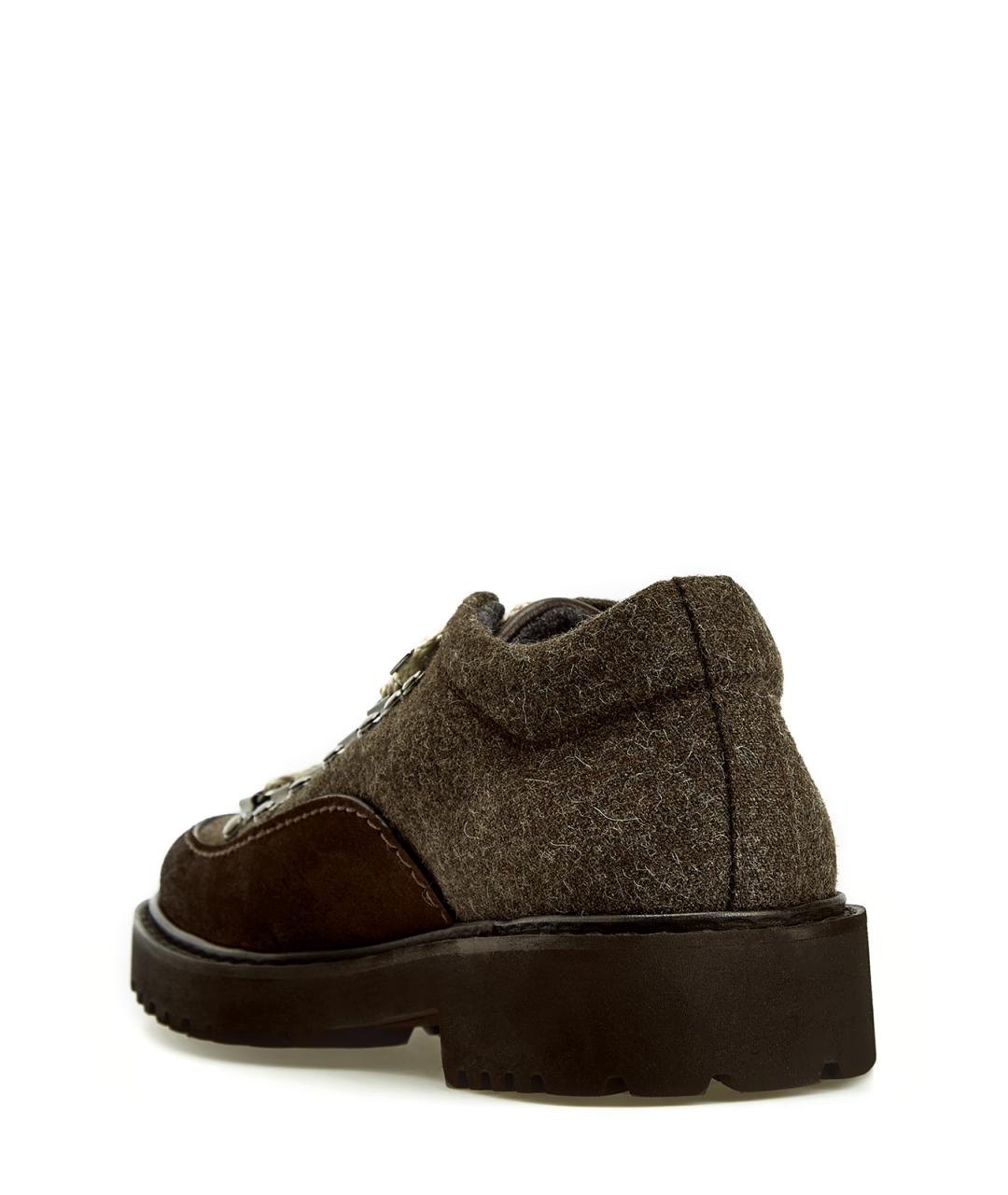 DOUCAL'S Коричневые текстильные низкие ботинки, фото 4