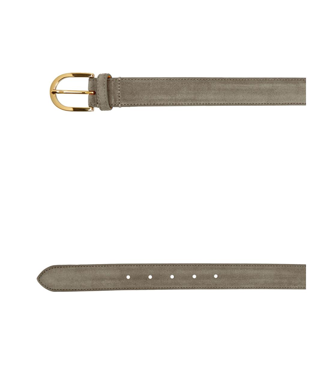 DOUCAL'S Серый замшевый ремень, фото 3