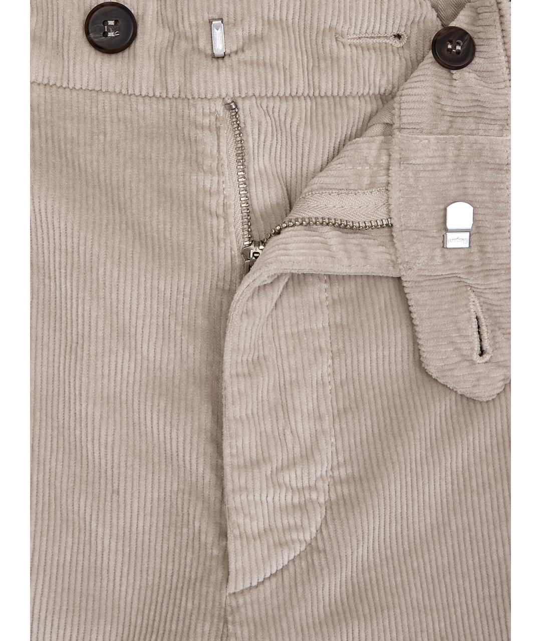 ELEVENTY Бежевые хлопковые повседневные брюки, фото 6