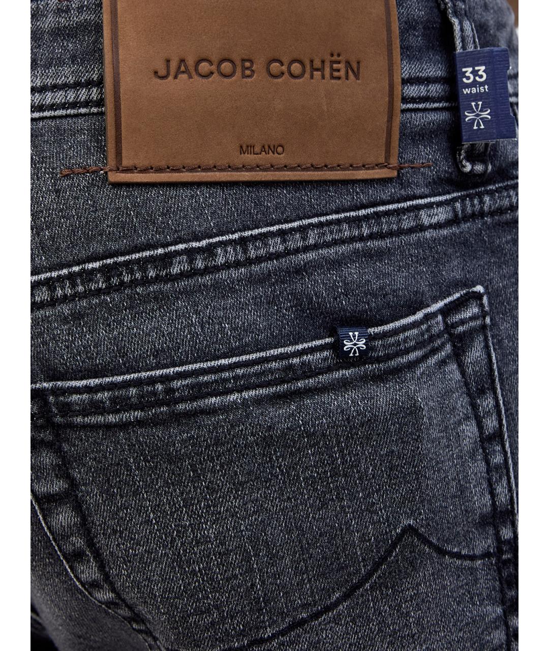 JACOB COHEN Серые хлопковые джинсы скинни, фото 5