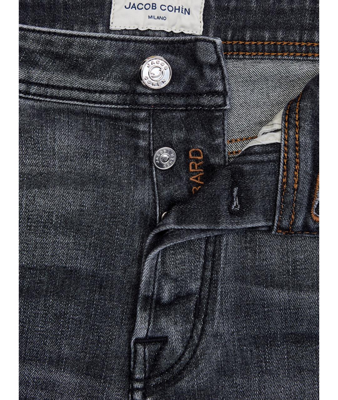 JACOB COHEN Серые хлопковые джинсы скинни, фото 6