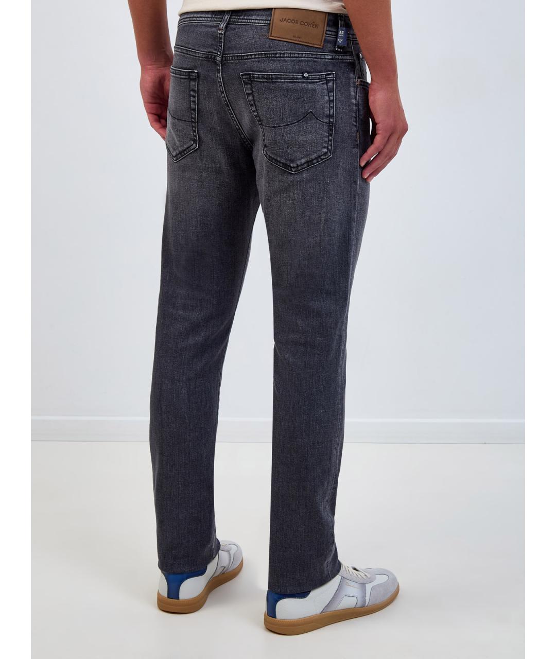 JACOB COHEN Серые хлопковые джинсы скинни, фото 4