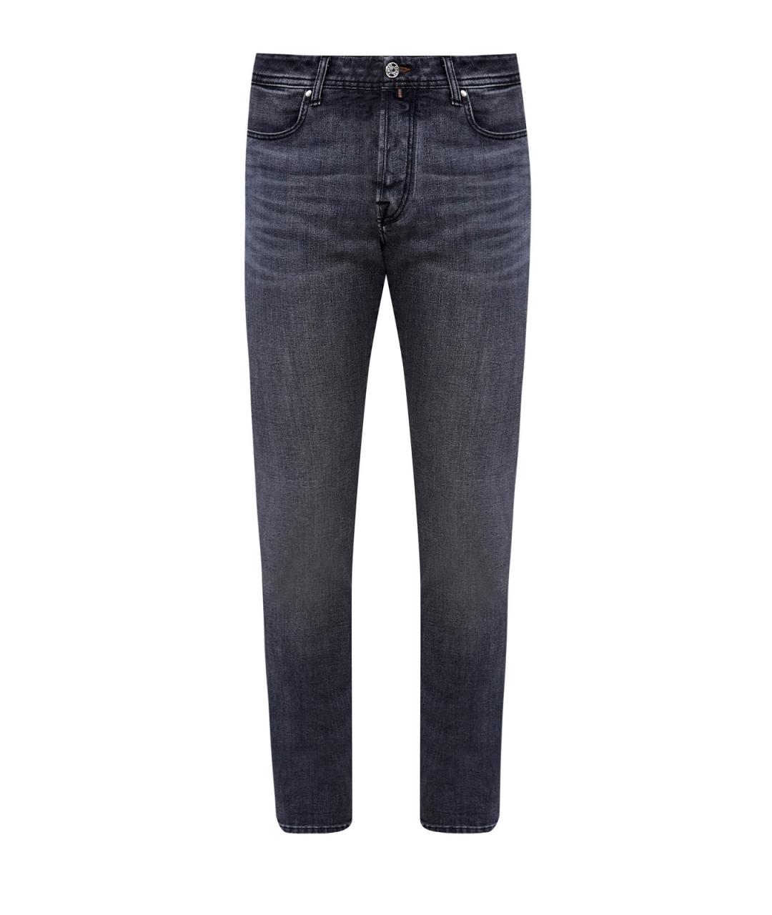 JACOB COHEN Серые хлопковые джинсы скинни, фото 1