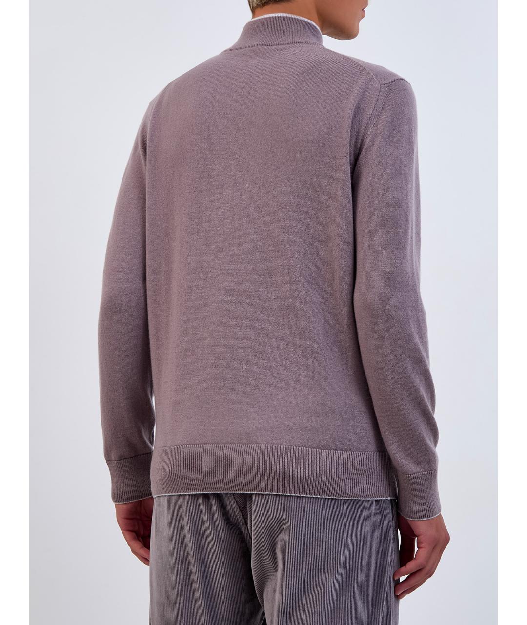 ELEVENTY Фиолетовый кашемировый джемпер / свитер, фото 4