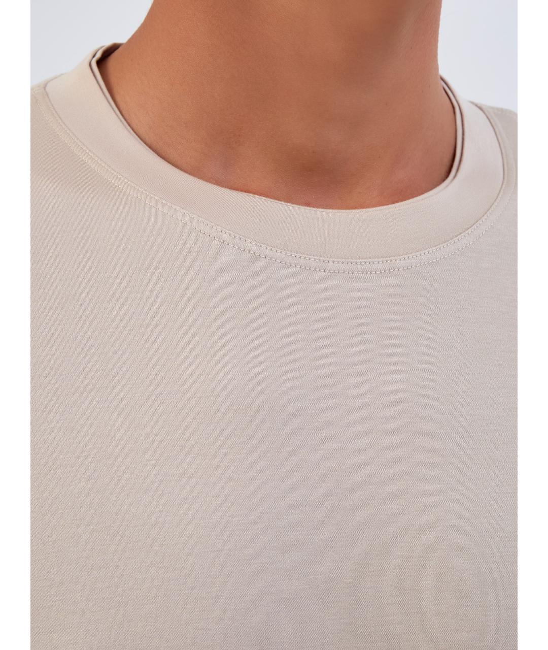 ELEVENTY Бежевая футболка, фото 5