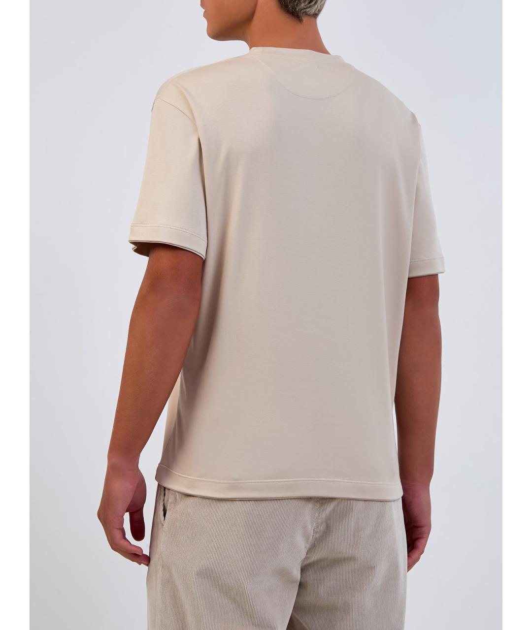 ELEVENTY Бежевая футболка, фото 4