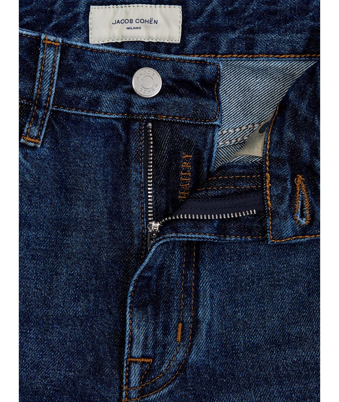 JACOB COHEN Синие хлопковые прямые джинсы, фото 6