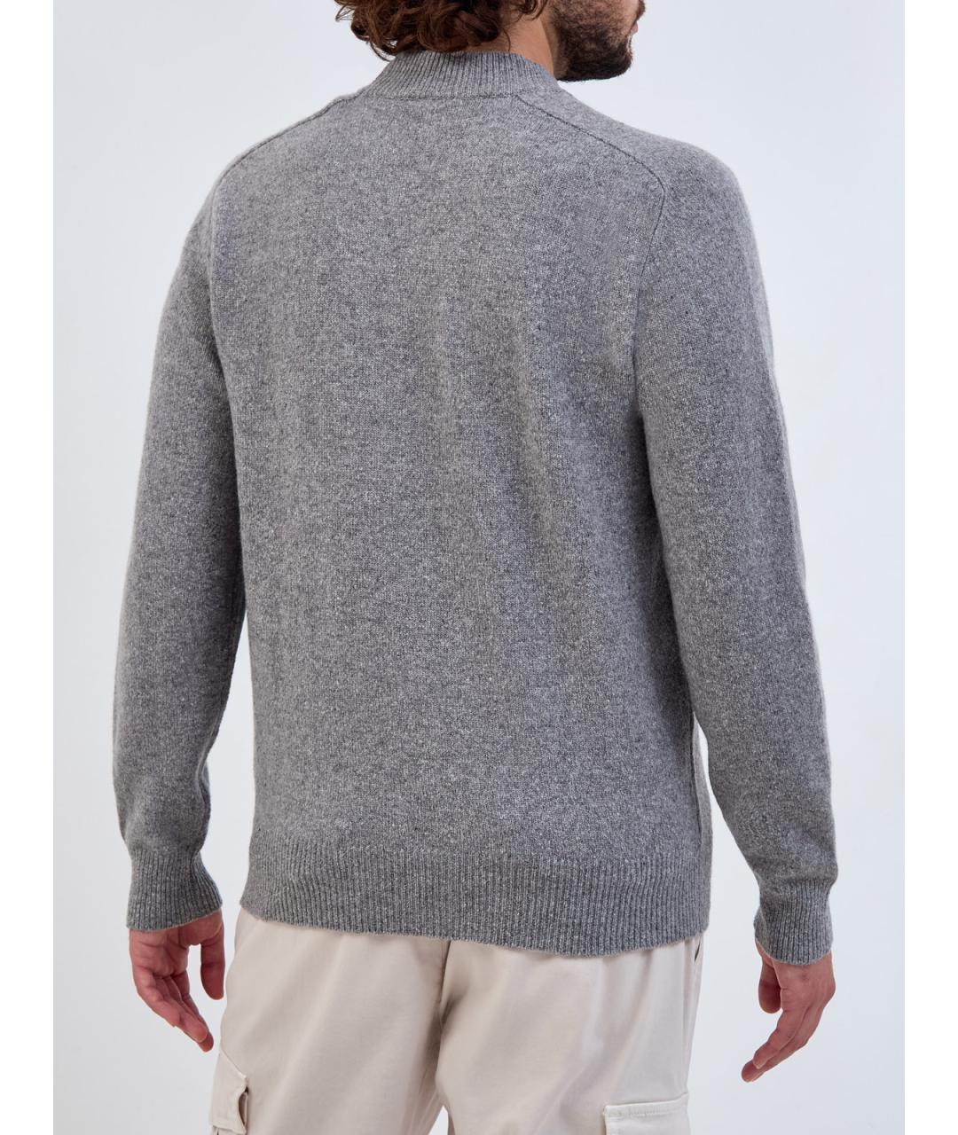 ELEVENTY Серый шерстяной джемпер / свитер, фото 4