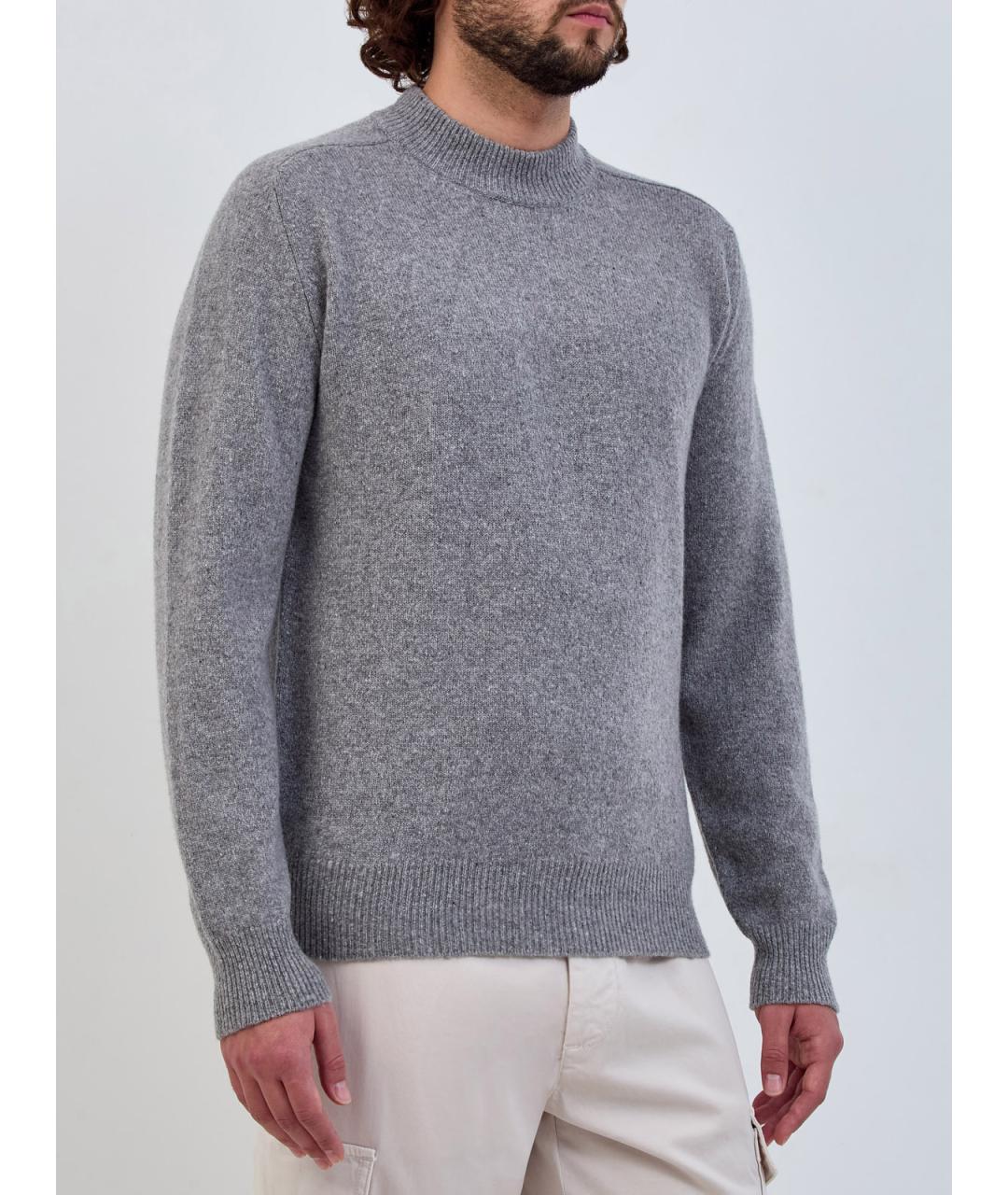 ELEVENTY Серый шерстяной джемпер / свитер, фото 3