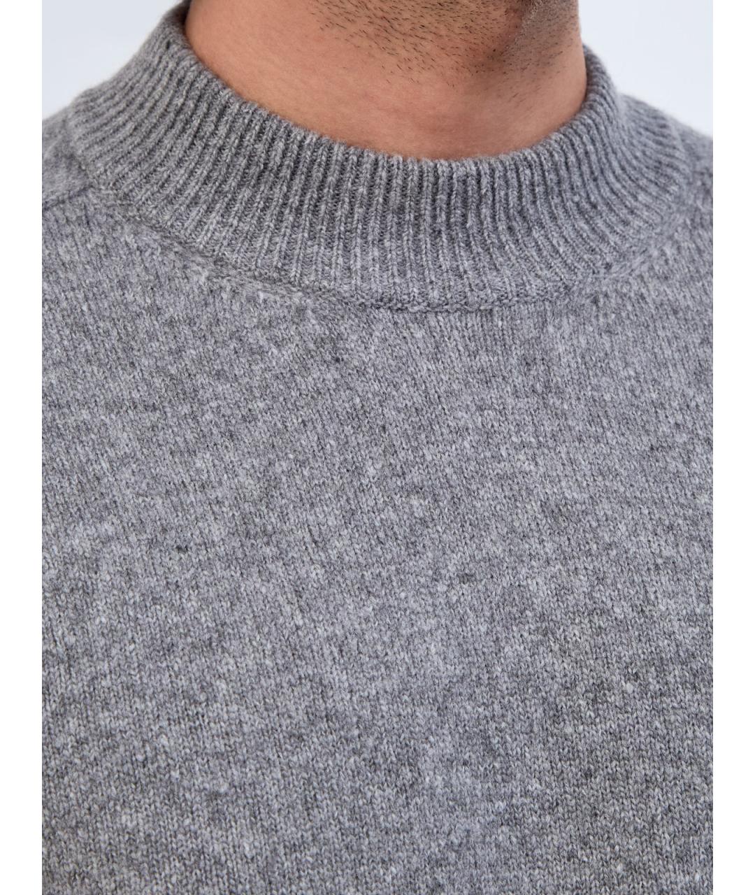 ELEVENTY Серый шерстяной джемпер / свитер, фото 5