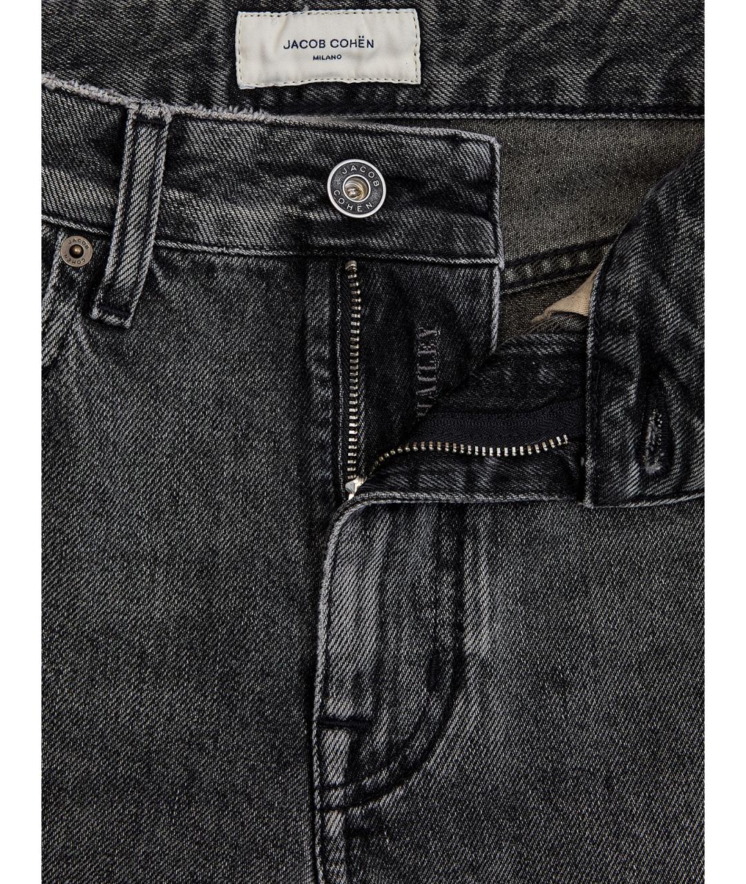 JACOB COHEN Серые хлопковые прямые джинсы, фото 6