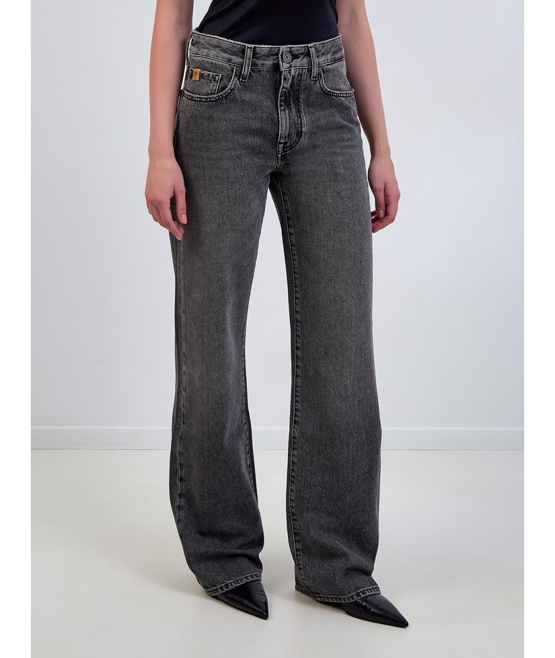 JACOB COHEN Серые хлопковые прямые джинсы, фото 3