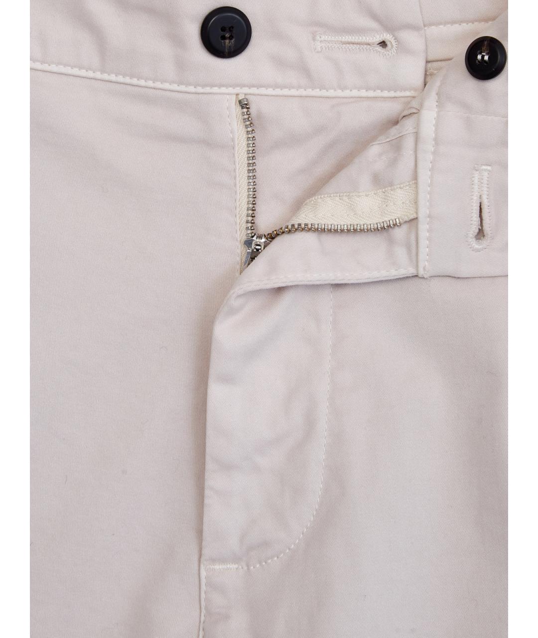 ELEVENTY Бежевые хлопковые повседневные брюки, фото 6