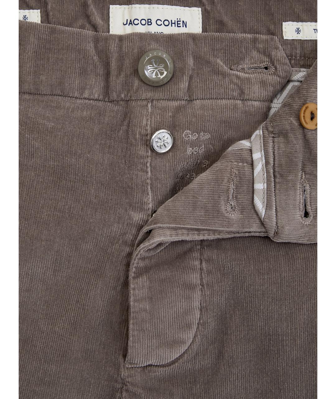 JACOB COHEN Серые хлопковые повседневные брюки, фото 6