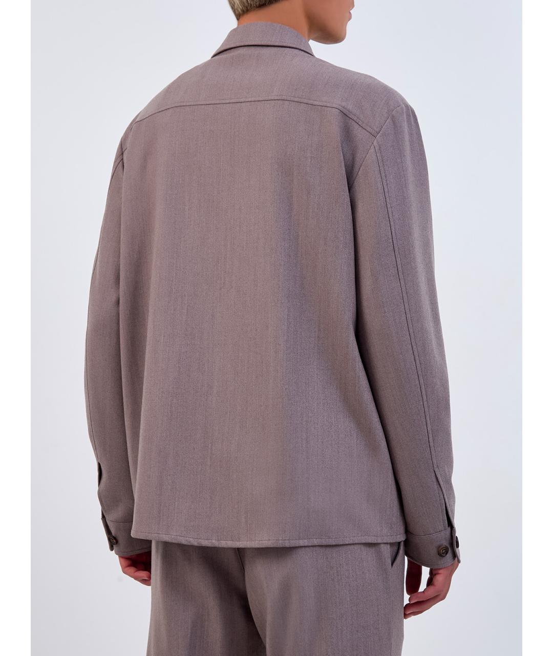 ELEVENTY Фиолетовая шерстяная куртка, фото 4