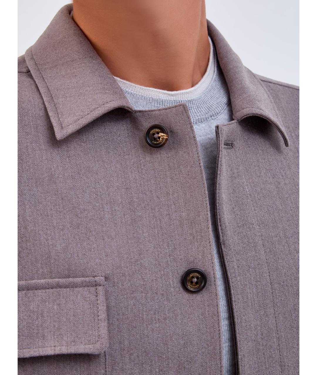 ELEVENTY Фиолетовая шерстяная куртка, фото 5