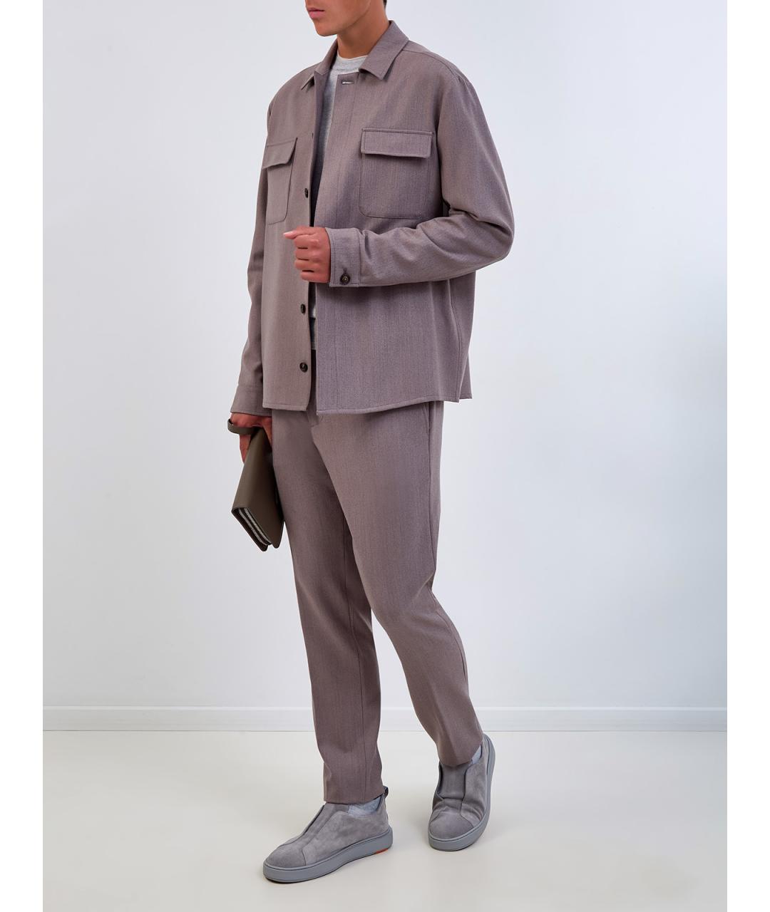 ELEVENTY Фиолетовая шерстяная куртка, фото 2