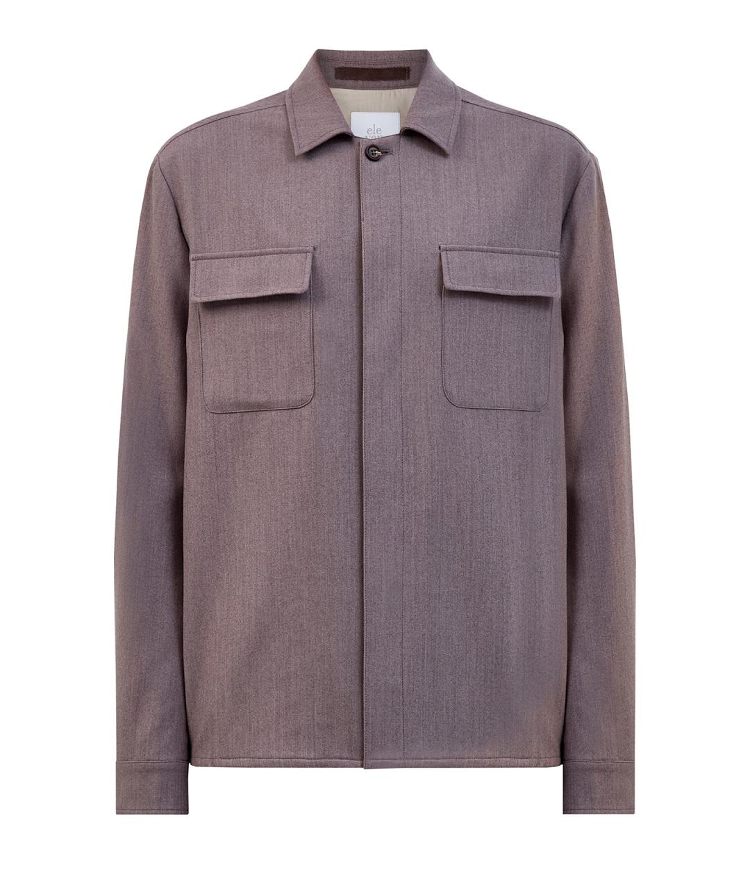 ELEVENTY Фиолетовая шерстяная куртка, фото 1