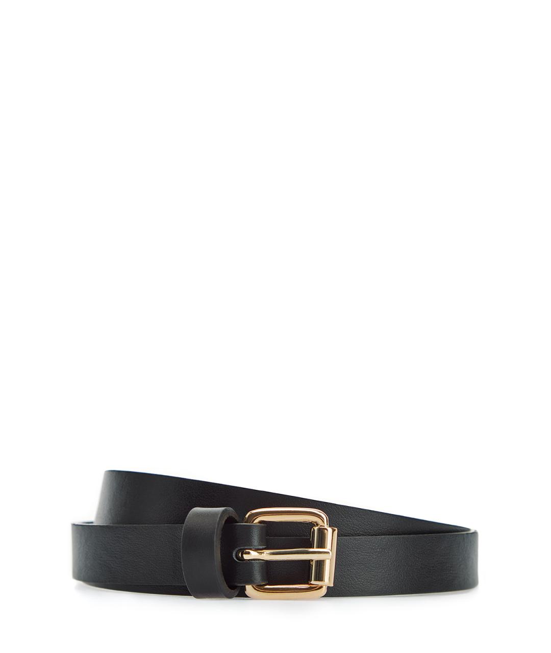 LORENA ANTONIAZZI Черный кожаный ремень, фото 1