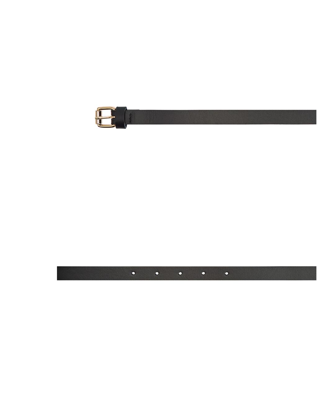 LORENA ANTONIAZZI Черный кожаный ремень, фото 3