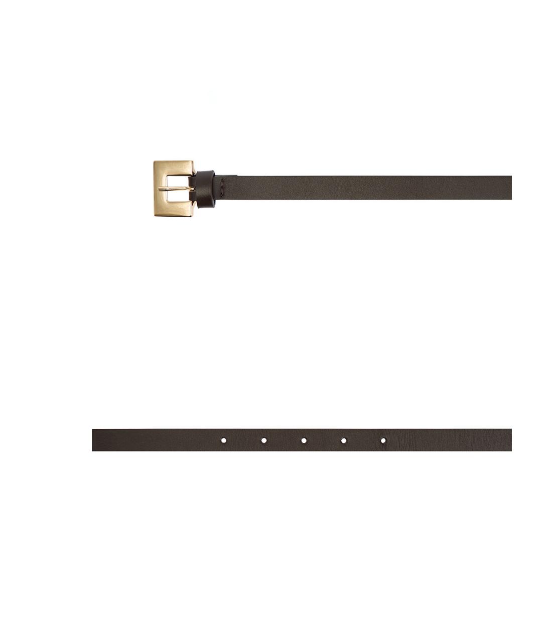LORENA ANTONIAZZI Коричневый кожаный ремень, фото 3