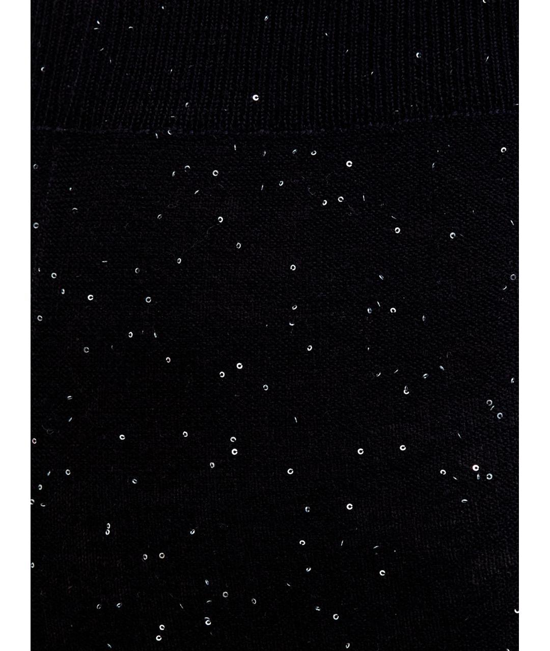 FABIANA FILIPPI Черные шерстяные леггинсы и велосипедки, фото 5