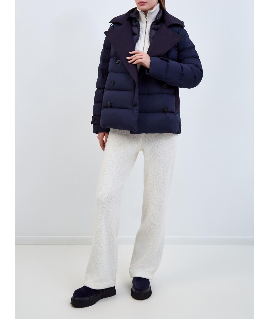 HETREGO Темно-синий полиэстеровый пуховик, фото 2