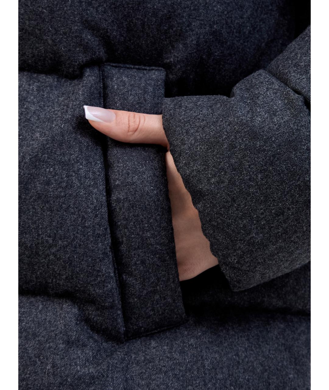 HETREGO Антрацитовый полиамидовый пуховик, фото 5