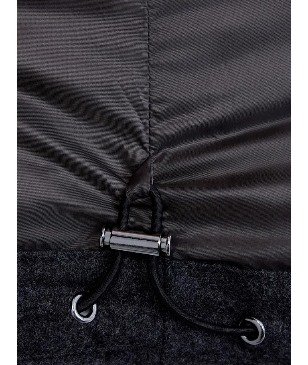 HETREGO Антрацитовый полиамидовый пуховик, фото 6