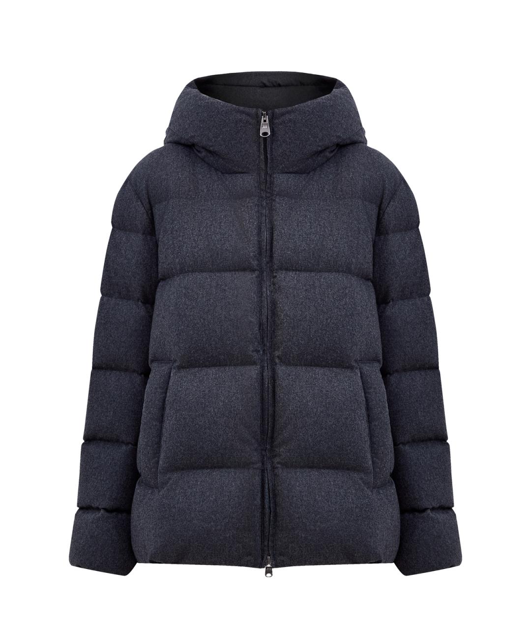 HETREGO Антрацитовый полиамидовый пуховик, фото 1