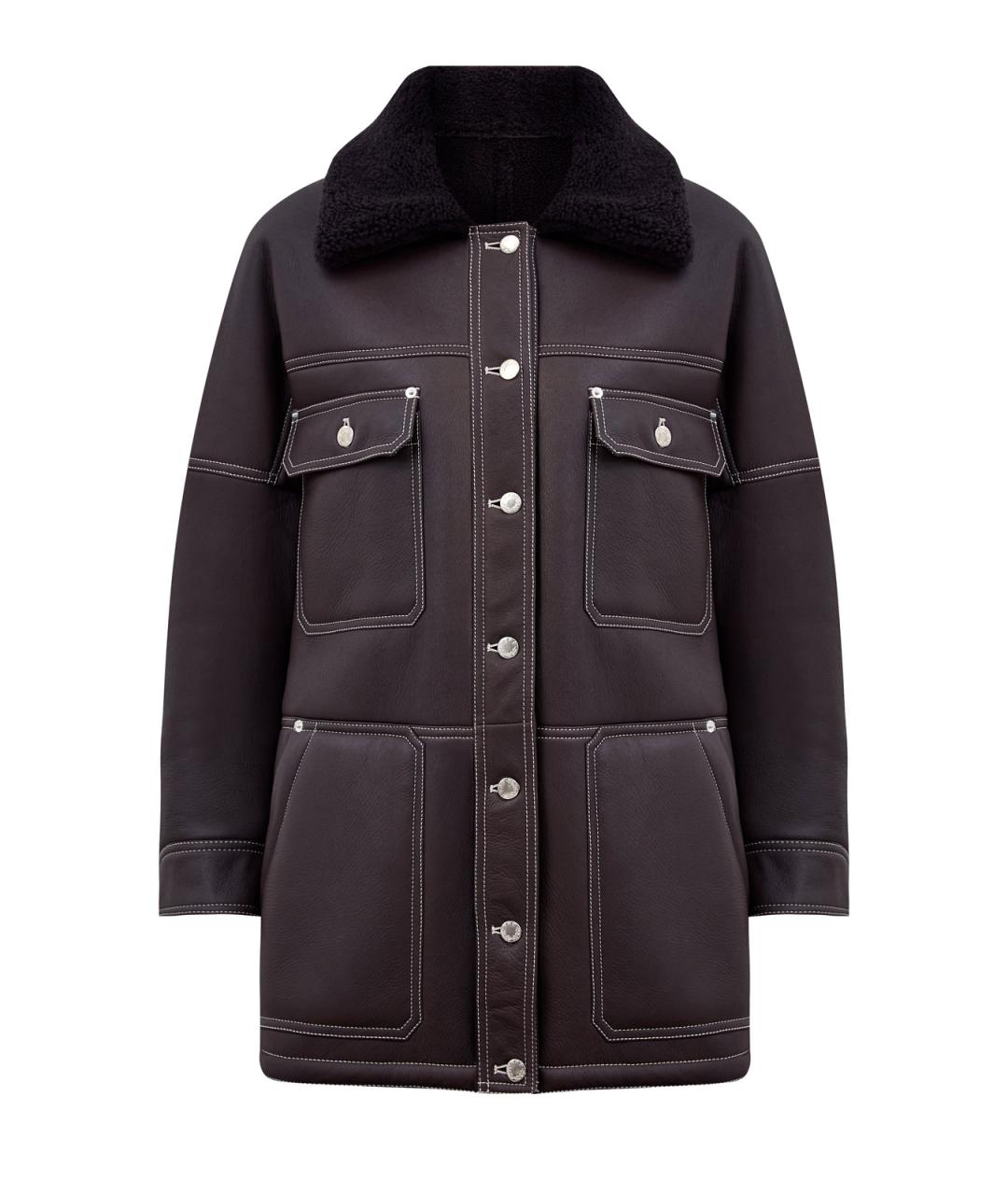 BLANCHA Коричневая кожаная дубленка, фото 1