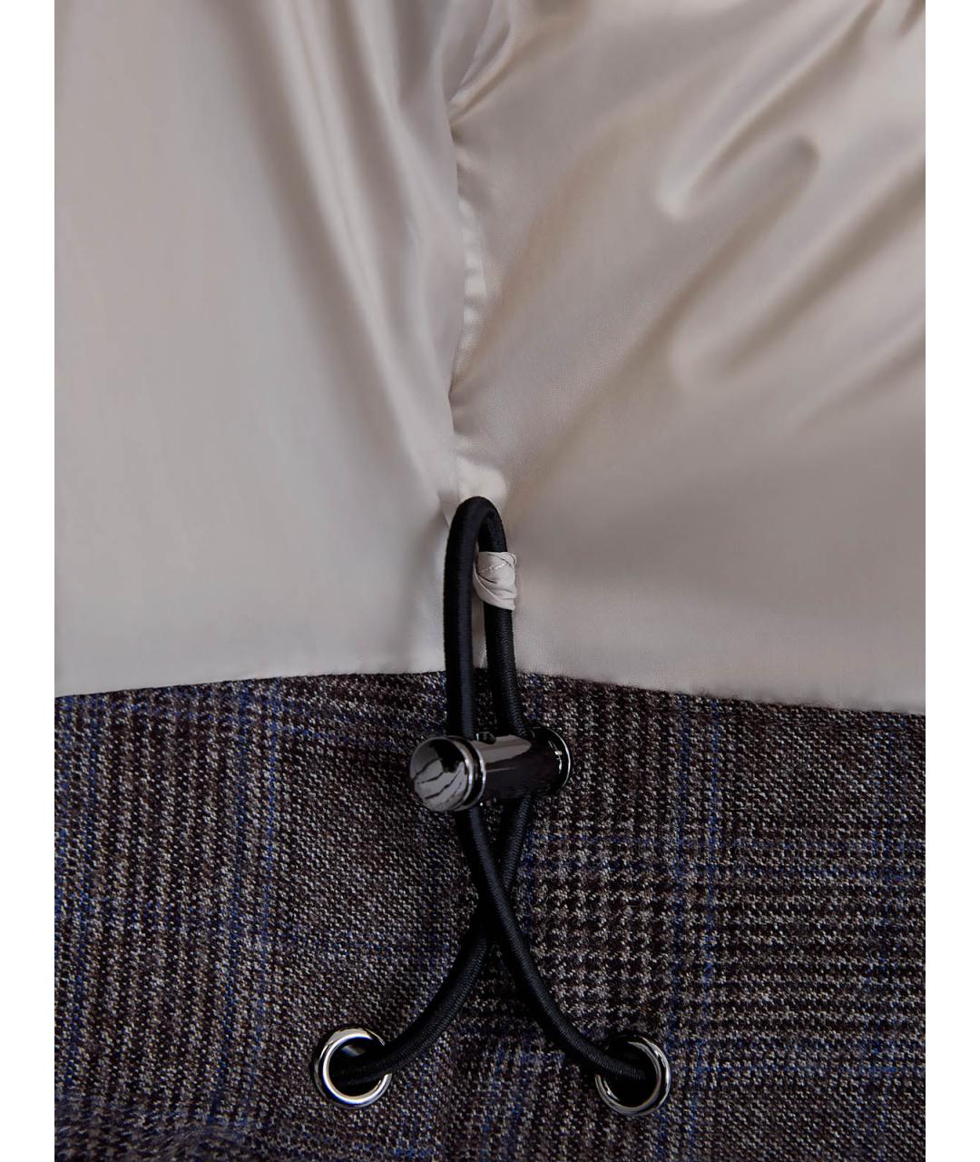 HETREGO Коричневый шерстяной пуховик, фото 7