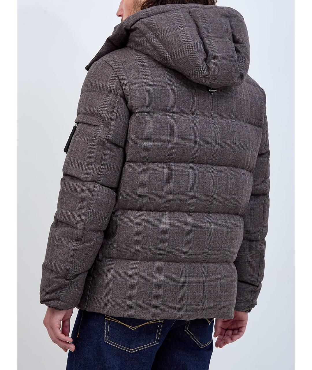 HETREGO Коричневый шерстяной пуховик, фото 4