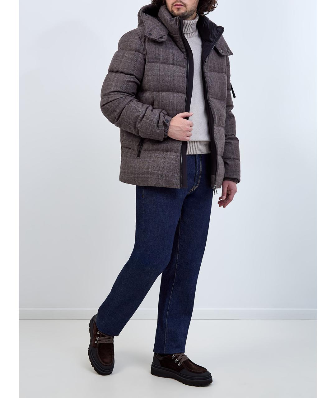 HETREGO Коричневый шерстяной пуховик, фото 2