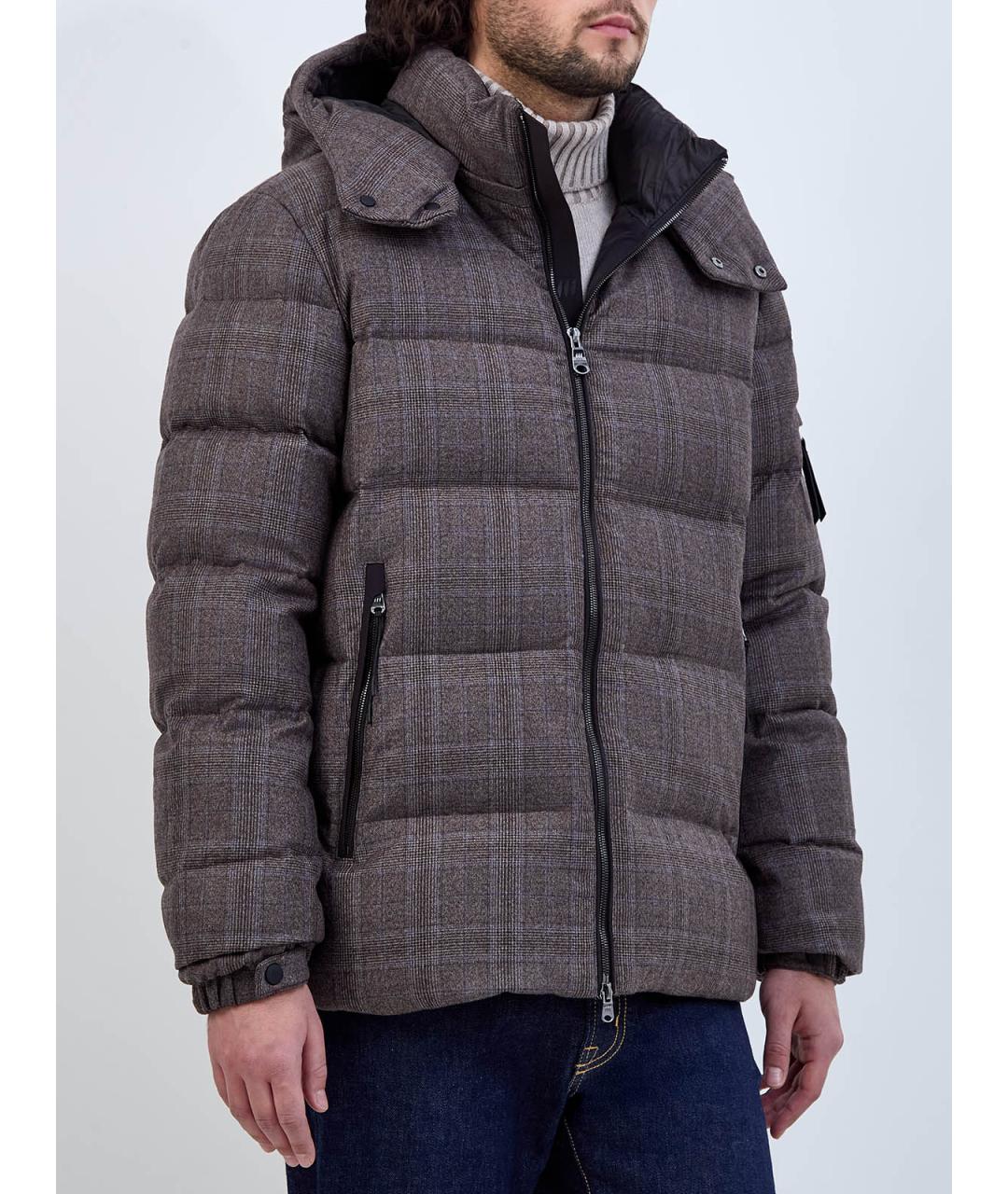 HETREGO Коричневый шерстяной пуховик, фото 3