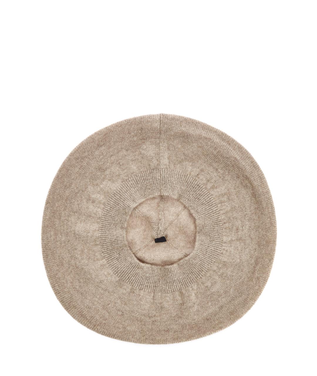 BRUNELLO CUCINELLI Бежевая кашемировая шапка, фото 3