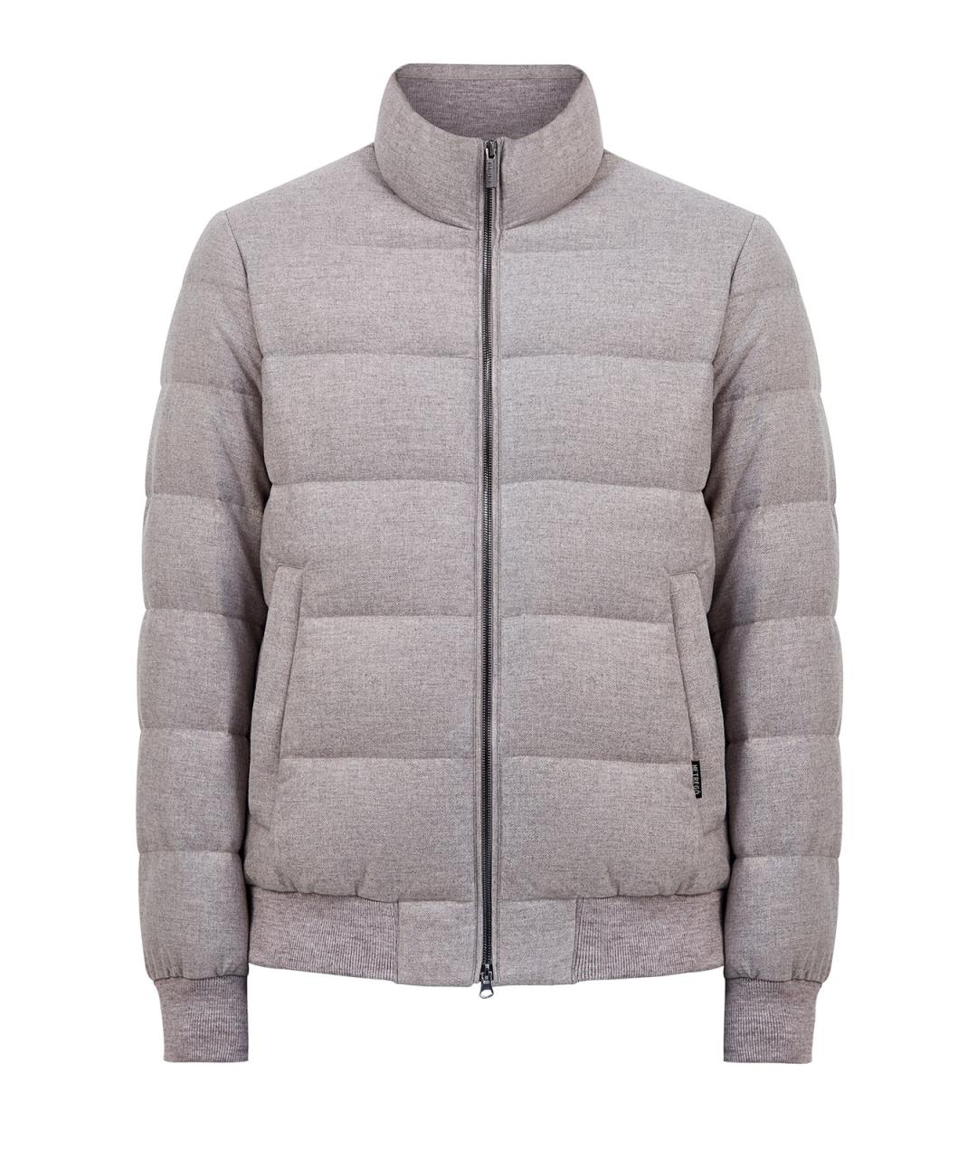 HETREGO Бежевый полиамидовый пуховик, фото 1