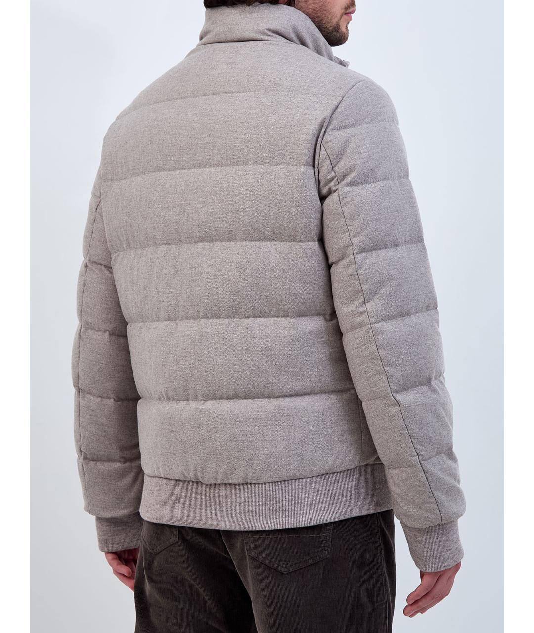 HETREGO Бежевый полиамидовый пуховик, фото 4