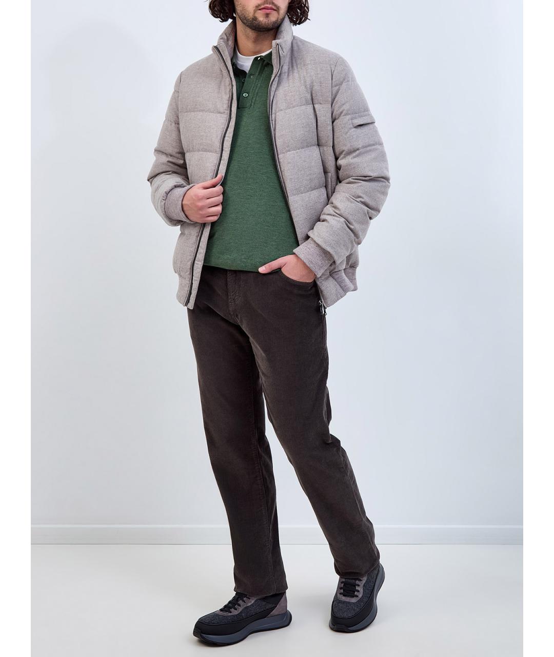 HETREGO Бежевый полиамидовый пуховик, фото 2