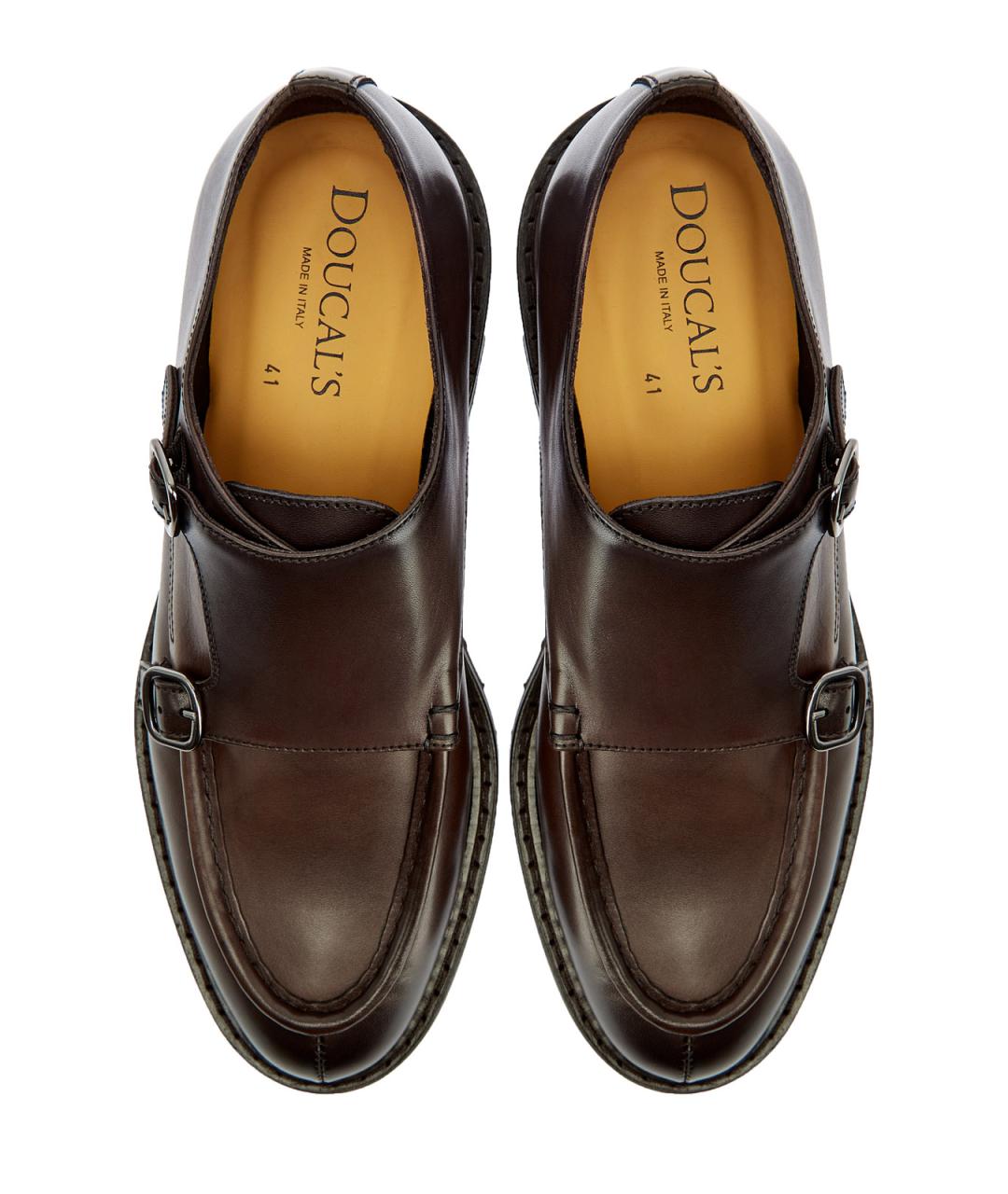 DOUCAL'S Коричневые кожаные низкие ботинки, фото 5