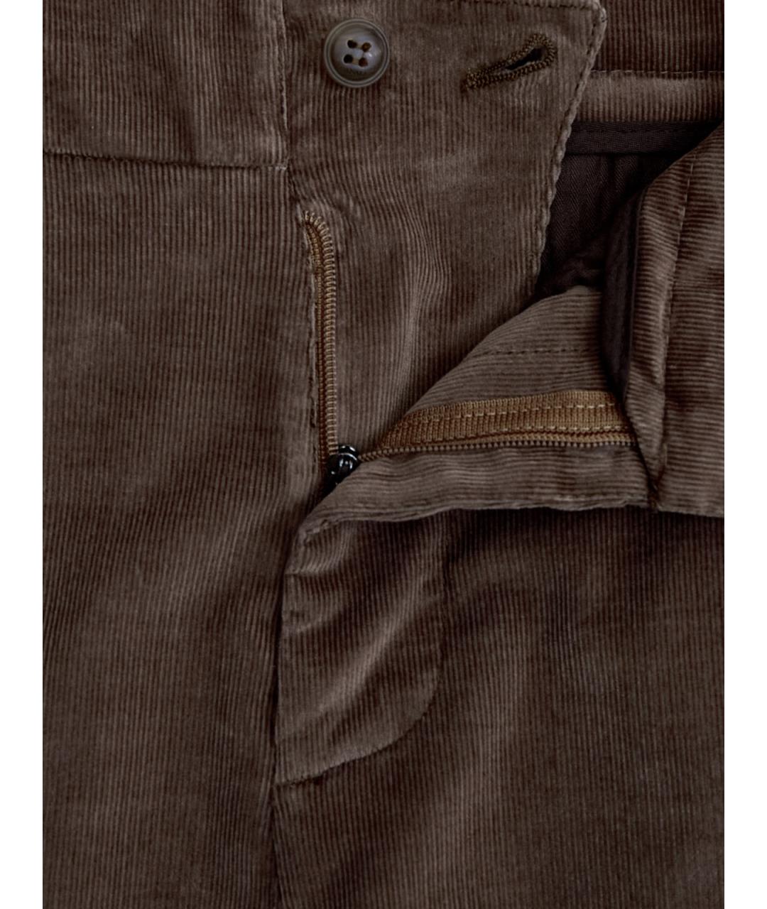 CANALI Бежевые хлопковые повседневные брюки, фото 5