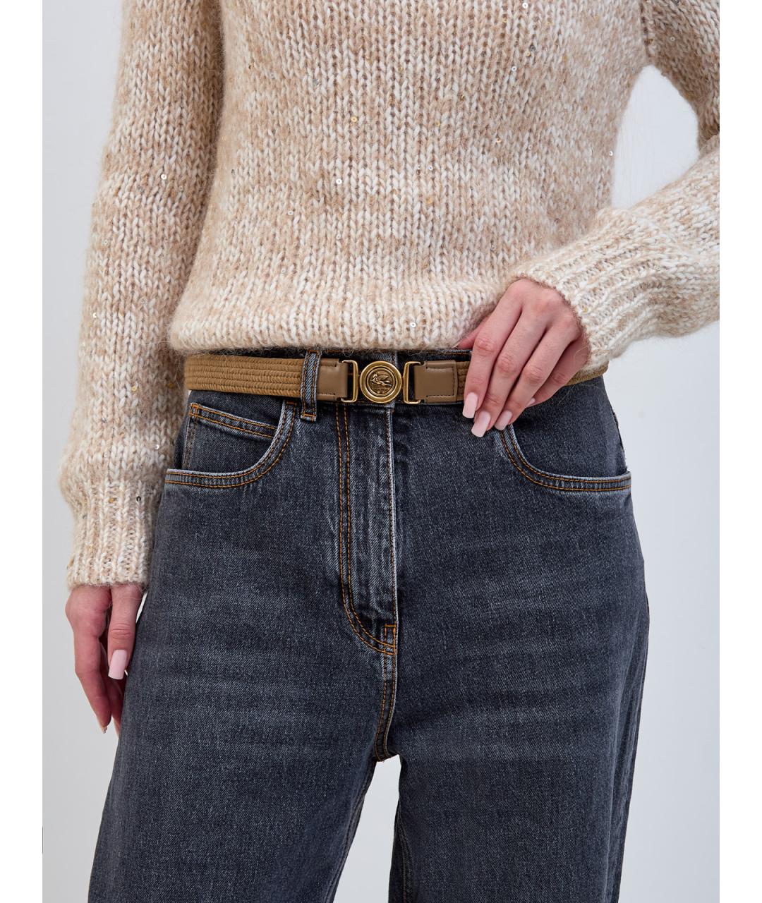 ETRO Бежевый ремень, фото 2