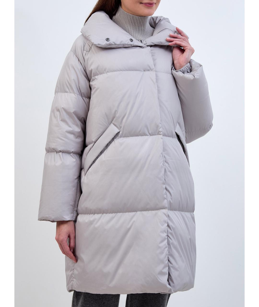HETREGO Серый полиэстеровый пуховик, фото 3