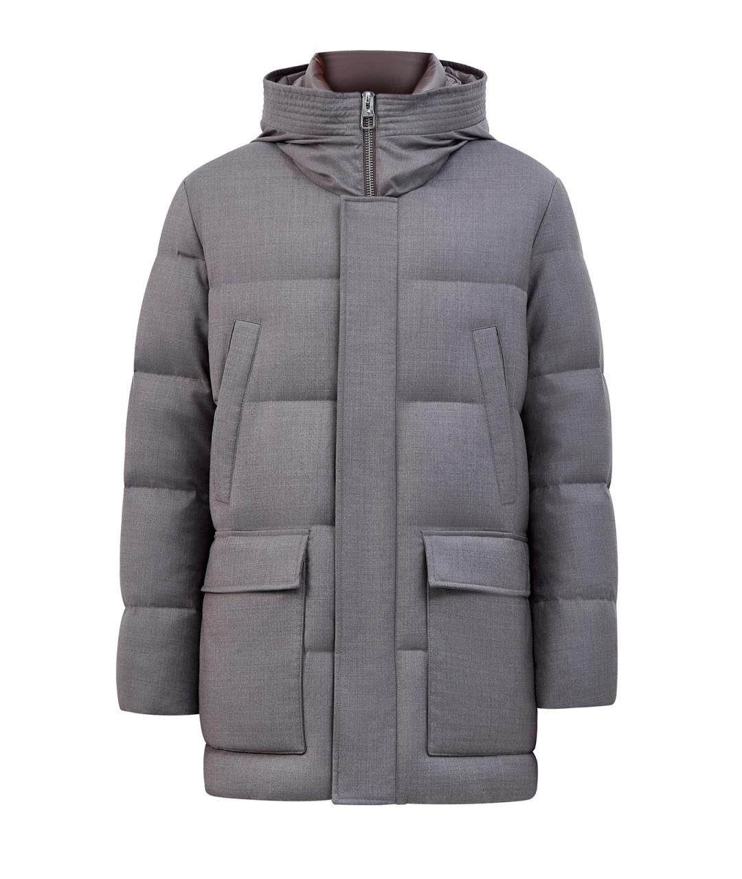 MONTECORE Серый шерстяной пуховик, фото 1