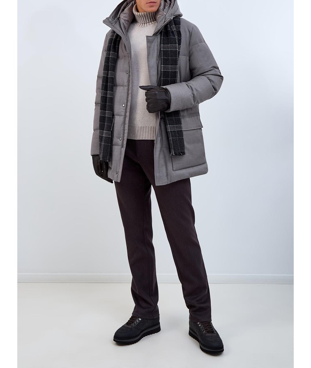 MONTECORE Серый шерстяной пуховик, фото 2